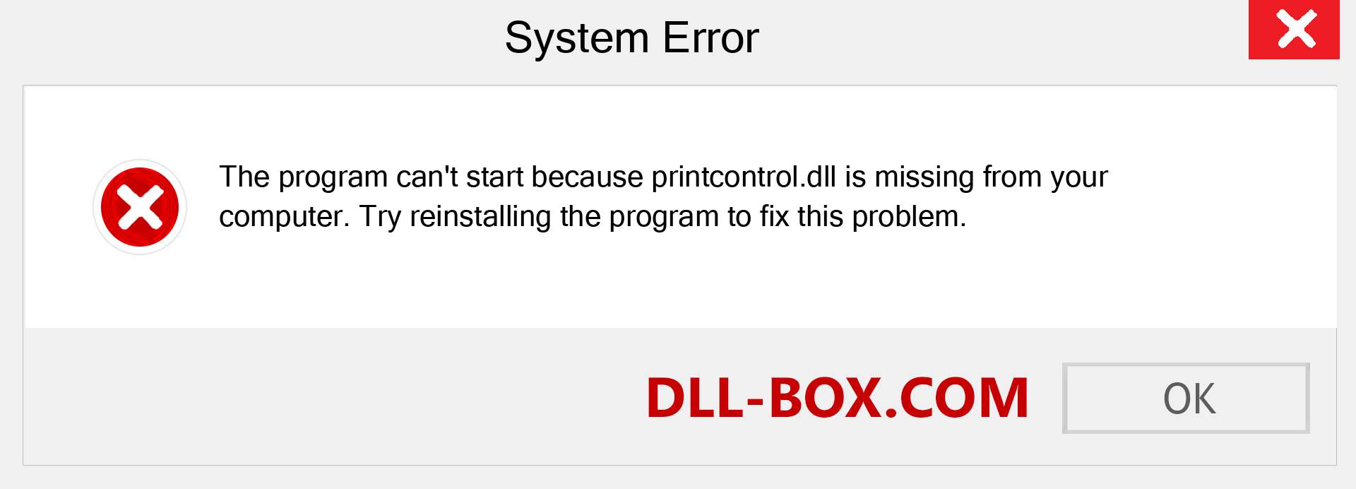  printcontrol.dll file is missing?. Download for Windows 7, 8, 10 - Fix  printcontrol dll Missing Error on Windows, photos, images