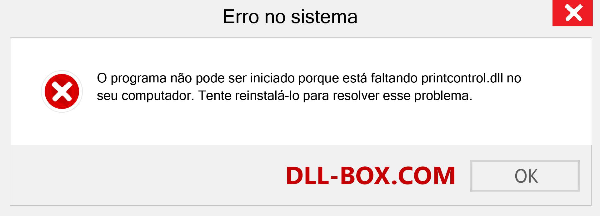 Arquivo printcontrol.dll ausente ?. Download para Windows 7, 8, 10 - Correção de erro ausente printcontrol dll no Windows, fotos, imagens